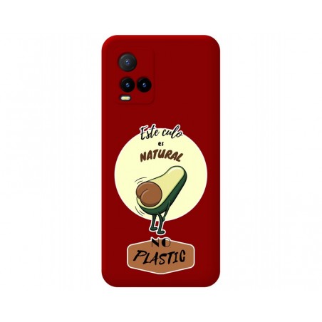 Funda Silicona Líquida Roja para Vivo Y21 / Y21s / Y33s diseño Culo Natural Dibujos