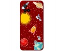Funda Silicona Líquida Roja para Vivo Y21 / Y21s / Y33s diseño Espacio Dibujos