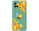 Funda Silicona Líquida Verde para Vivo Y21 / Y21s / Y33s diseño Abeja Dibujos