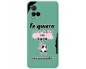 Funda Silicona Líquida Verde para Vivo Y21 / Y21s / Y33s diseño Vaca Dibujos