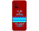 Funda Silicona Líquida Roja para Xiaomi Redmi 10 (2021/2022) diseño Agua Dibujos