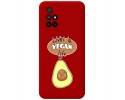 Funda Silicona Líquida Roja para Xiaomi Redmi 10 (2021/2022) diseño Vegan Life Dibujos