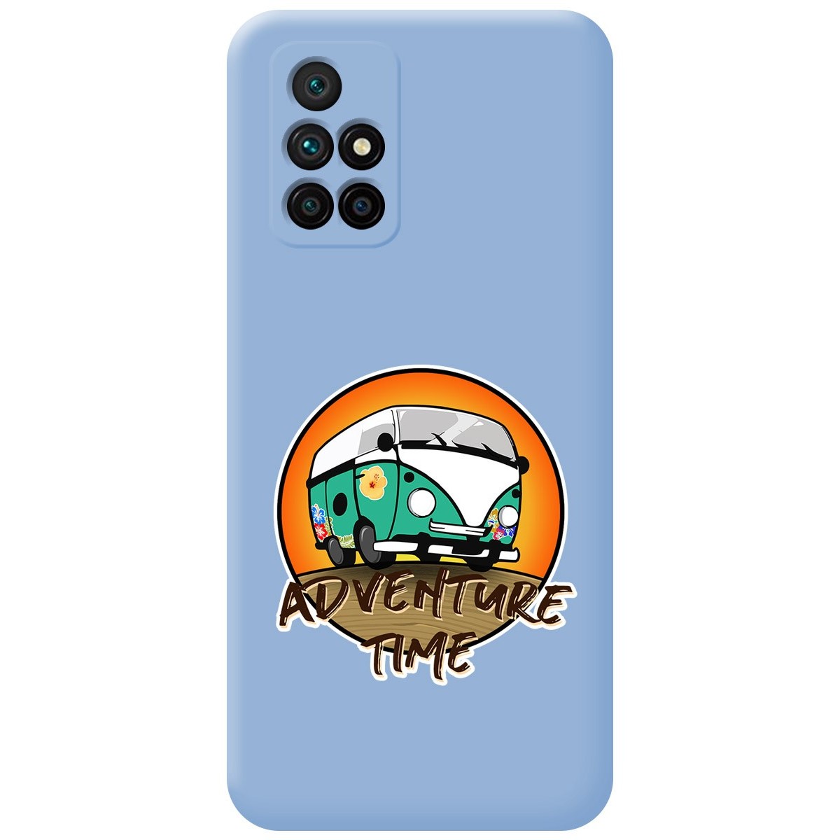 Funda Silicona Líquida Azul para Xiaomi Redmi 10 (2021/2022) diseño Adventure Time Dibujos