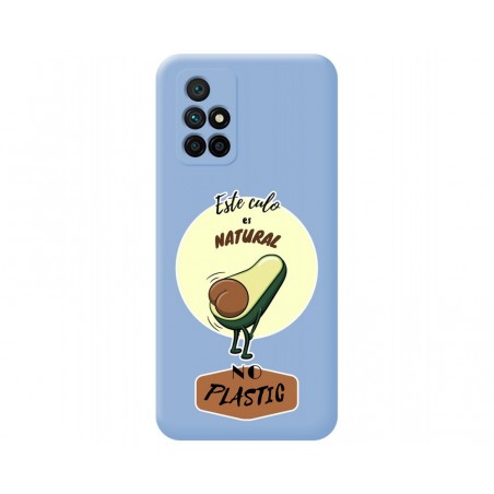 Funda Silicona Líquida Azul para Xiaomi Redmi 10 (2021/2022) diseño Culo Natural Dibujos