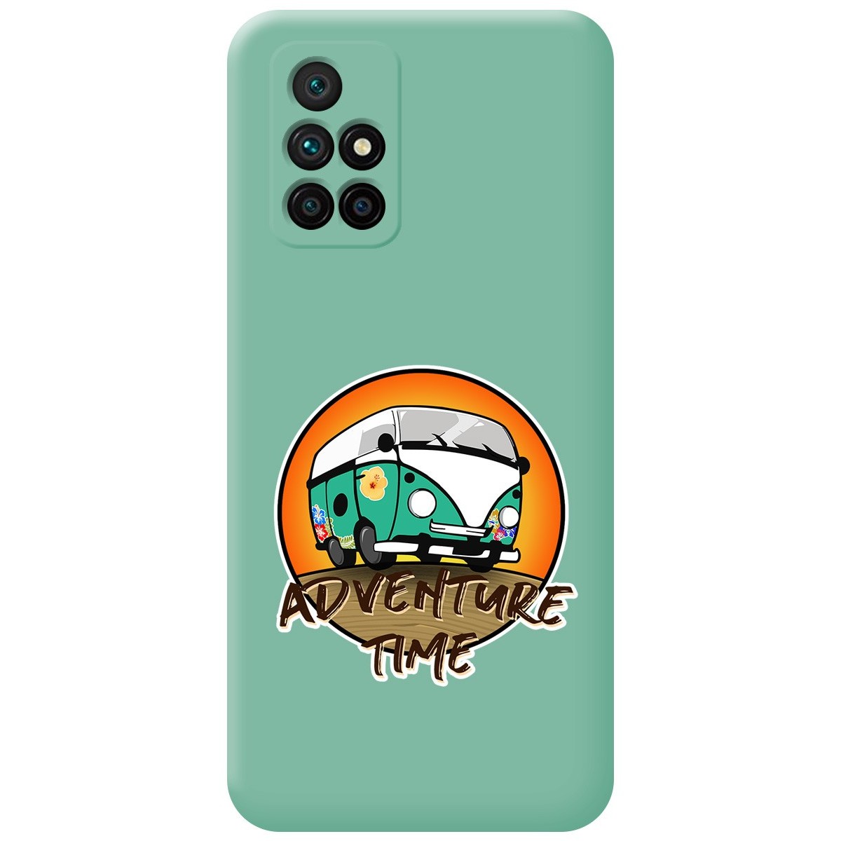 Funda Silicona Líquida Verde para Xiaomi Redmi 10 (2021/2022) diseño Adventure Time Dibujos