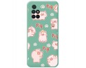Funda Silicona Líquida Verde para Xiaomi Redmi 10 (2021/2022) diseño Cerdos Dibujos