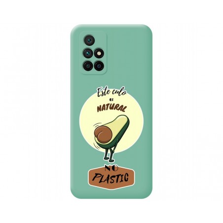 Funda Silicona Líquida Verde para Xiaomi Redmi 10 (2021/2022) diseño Culo Natural Dibujos