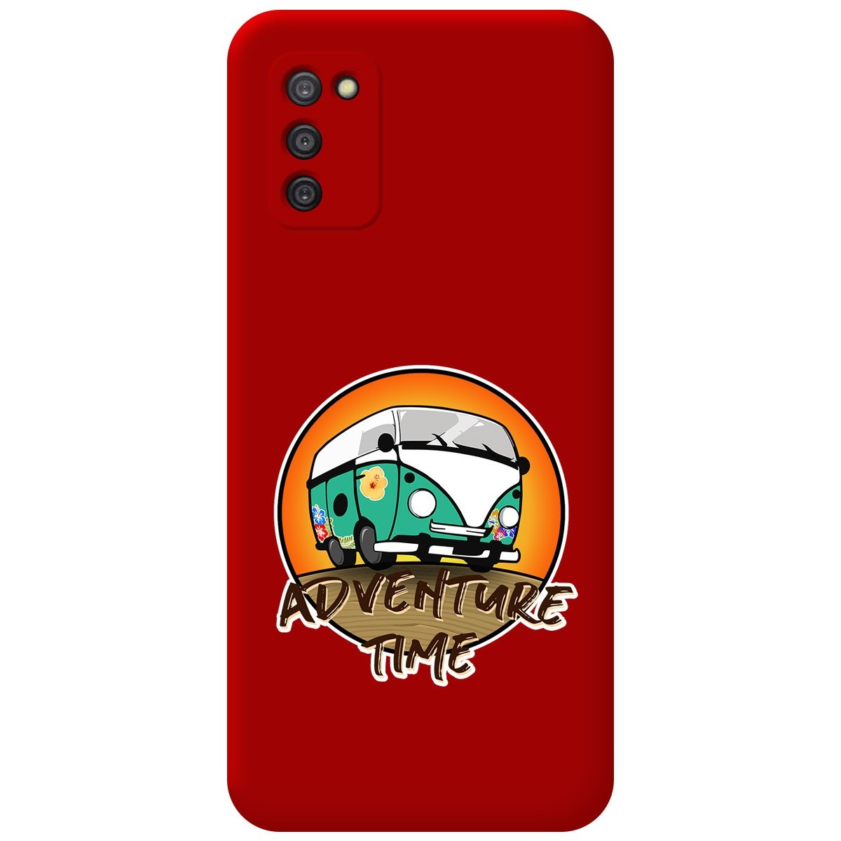 Funda Silicona Líquida Roja para Samsung Galaxy A03s diseño Adventure Time Dibujos