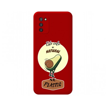 Funda Silicona Líquida Roja para Samsung Galaxy A03s diseño Culo Natural Dibujos