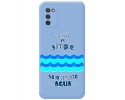 Funda Silicona Líquida Azul para Samsung Galaxy A03s diseño Agua Dibujos