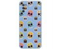 Funda Silicona Líquida Azul para Samsung Galaxy A03s diseño Catrina Dibujos