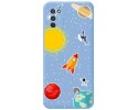 Funda Silicona Líquida Azul para Samsung Galaxy A03s diseño Espacio Dibujos