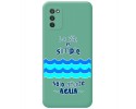 Funda Silicona Líquida Verde para Samsung Galaxy A03s diseño Agua Dibujos