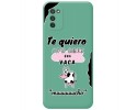 Funda Silicona Líquida Verde para Samsung Galaxy A03s diseño Vaca Dibujos
