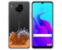 Funda Silicona Transparente para Blackview A80 / A80s diseño Bufalo Dibujos