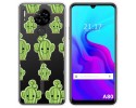 Funda Silicona Transparente para Blackview A80 / A80s diseño Cactus Dibujos
