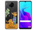 Funda Silicona Transparente para Blackview A80 / A80s diseño Jirafa Dibujos