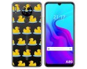 Funda Silicona Transparente para Blackview A80 / A80s diseño Pato Dibujos