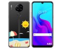 Funda Silicona Transparente para Blackview A80 / A80s diseño Playa Dibujos