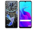Funda Silicona Transparente para Blackview A80 / A80s diseño Plumas Dibujos
