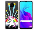 Funda Silicona Transparente para Blackview A80 / A80s diseño Unicornio Dibujos