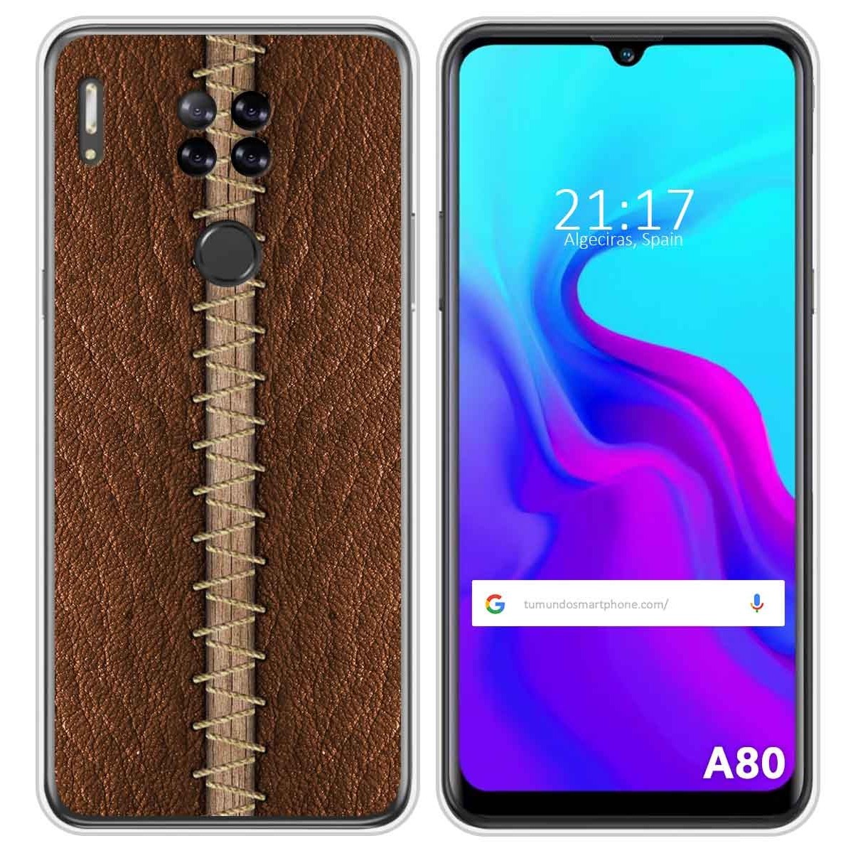 Funda Silicona para Blackview A80 / A80s diseño Cuero 01 Dibujos