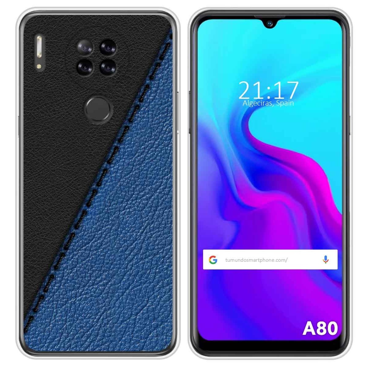 Funda Silicona para Blackview A80 / A80s diseño Cuero 02 Dibujos