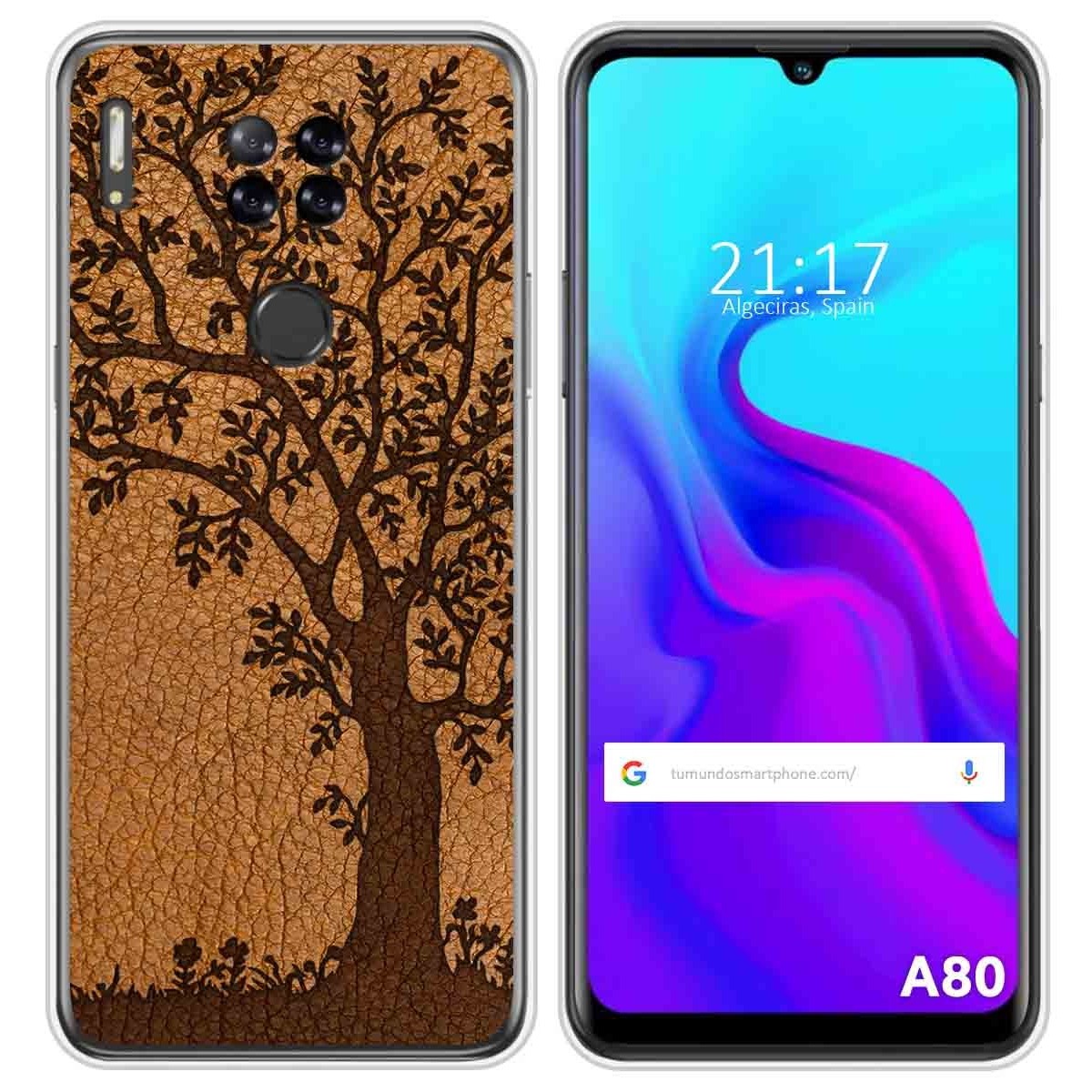 Funda Silicona para Blackview A80 / A80s diseño Cuero 03 Dibujos
