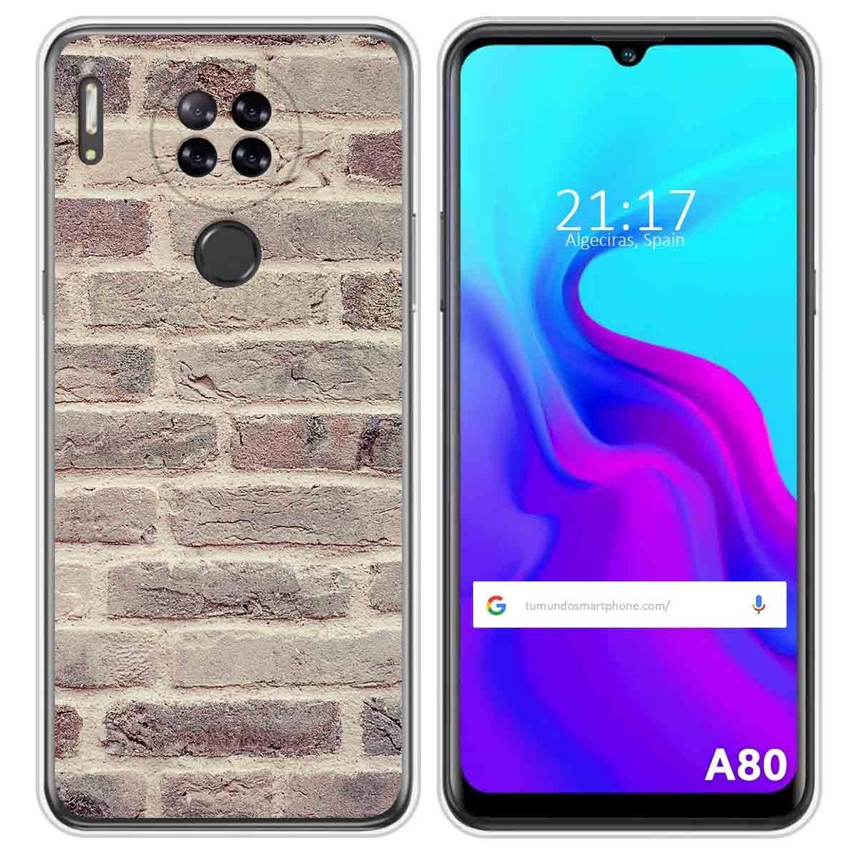 Funda Silicona para Blackview A80 / A80s diseño Ladrillo 01 Dibujos