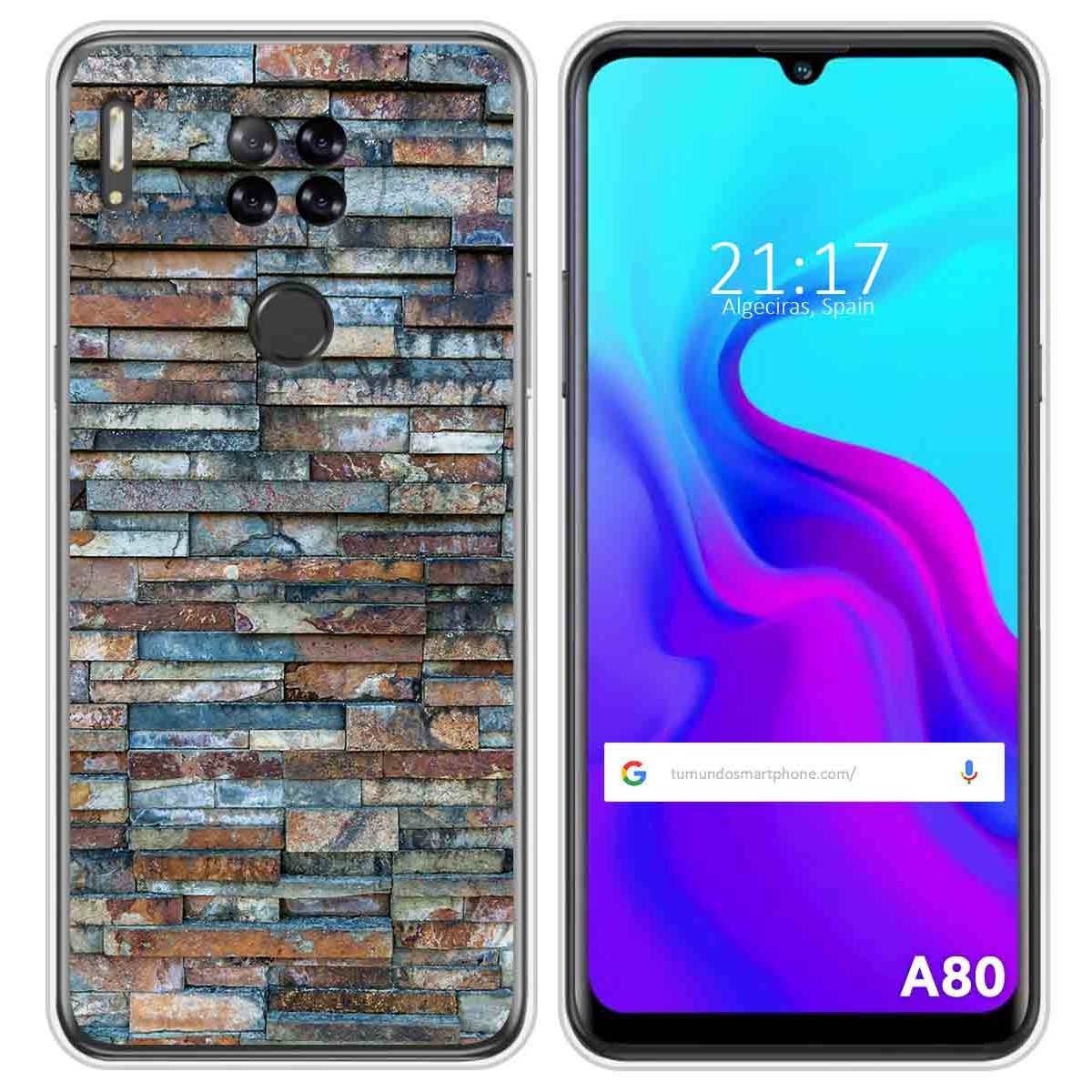 Funda Silicona para Blackview A80 / A80s diseño Ladrillo 05 Dibujos