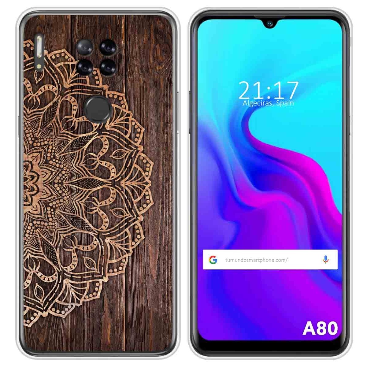 Funda Silicona para Blackview A80 / A80s diseño Madera 06 Dibujos