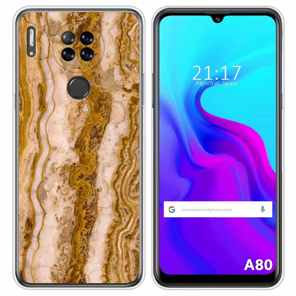 Funda Silicona para Blackview A80 / A80s diseño Mármol 10 Dibujos
