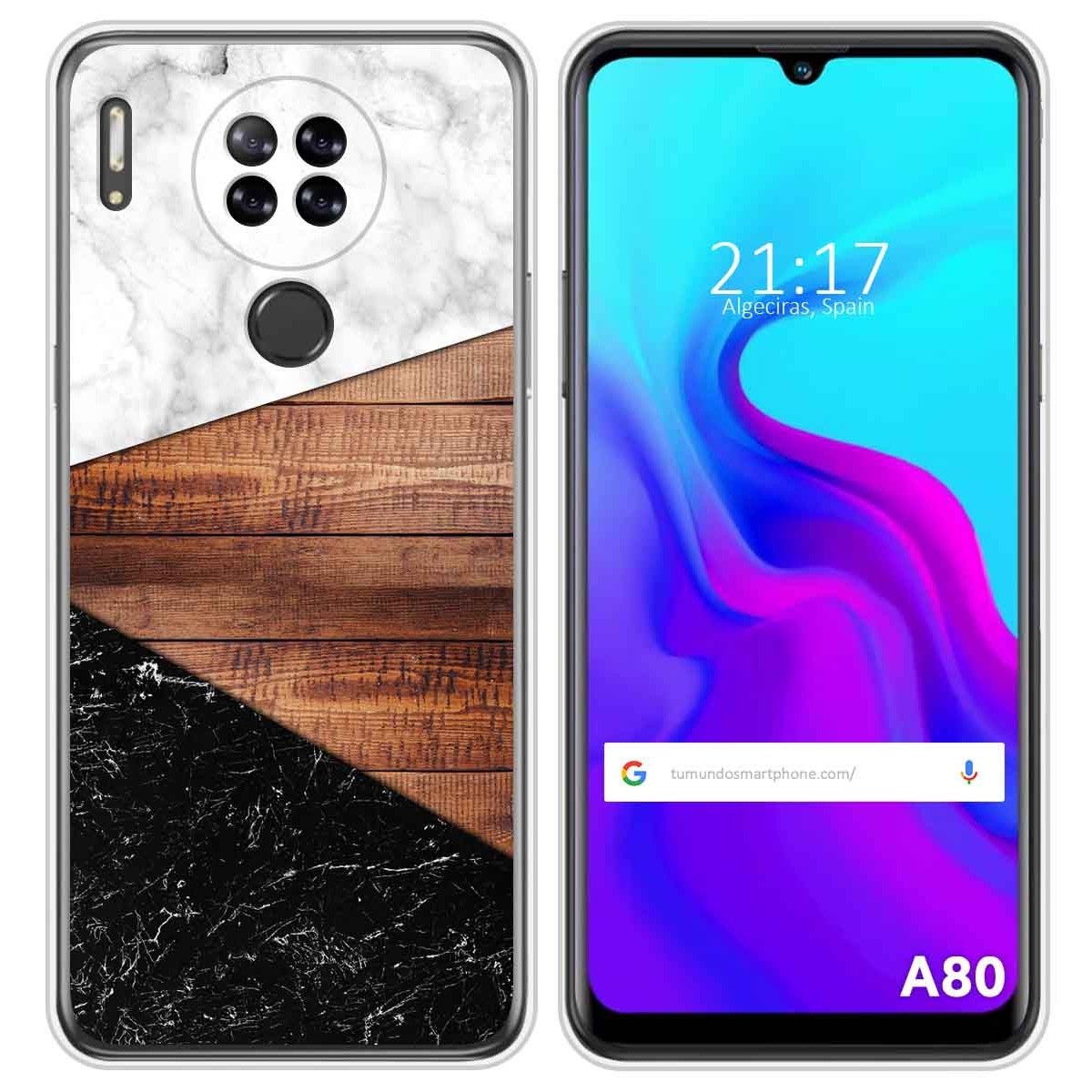 Funda Silicona para Blackview A80 / A80s diseño Mármol 11 Dibujos