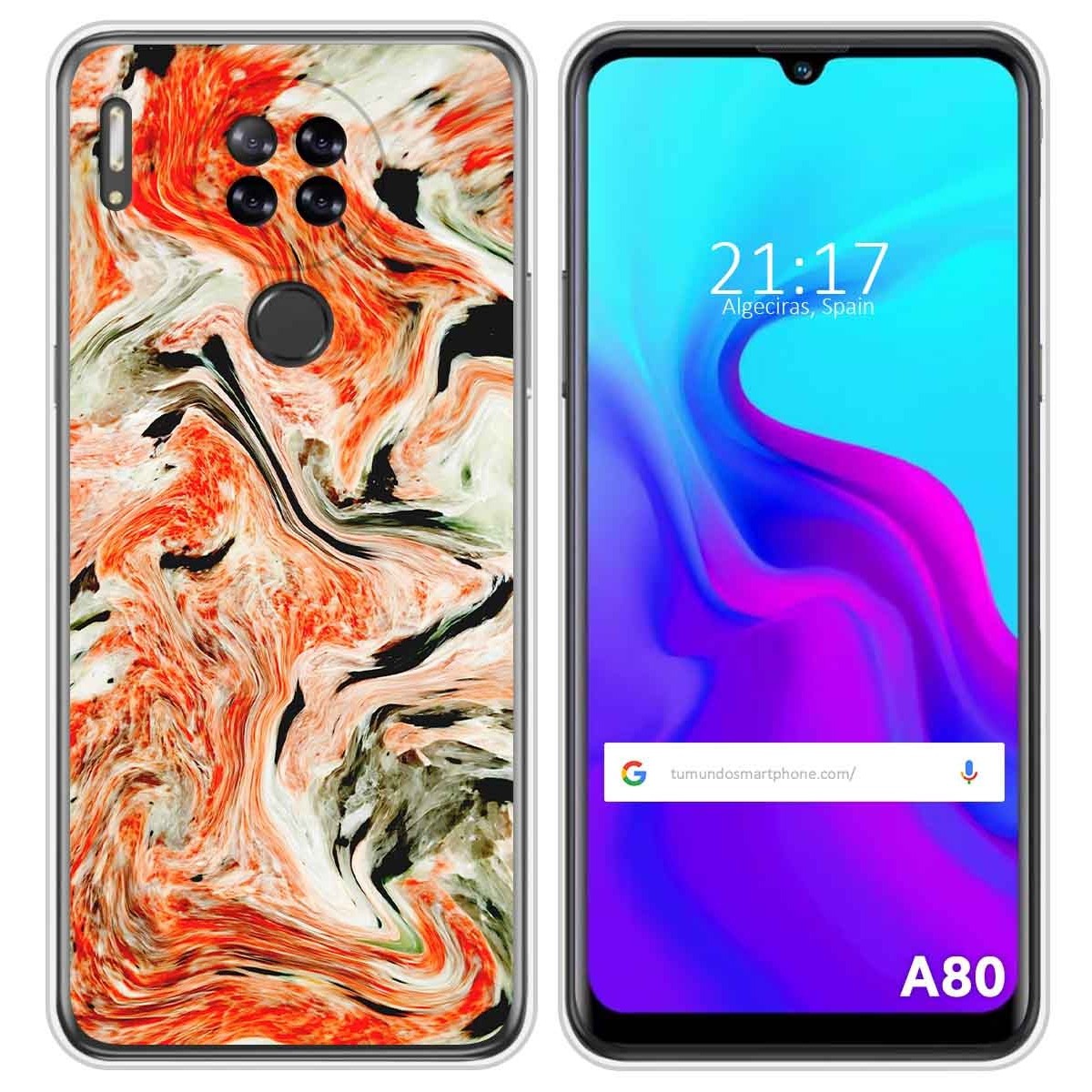 Funda Silicona para Blackview A80 / A80s diseño Mármol 12 Dibujos