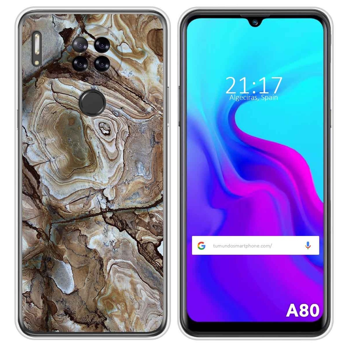 Funda Silicona para Blackview A80 / A80s diseño Mármol 14 Dibujos