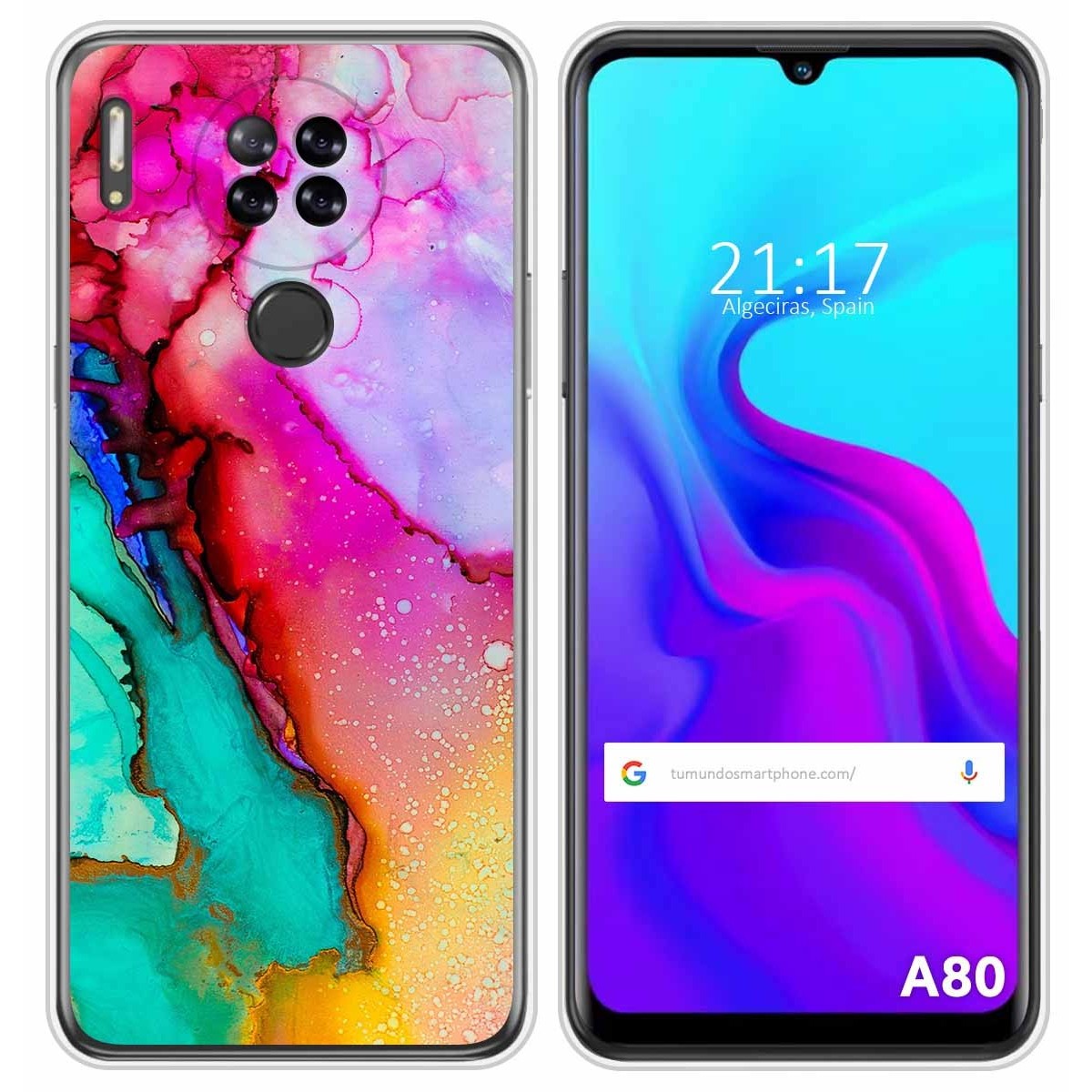 Funda Silicona para Blackview A80 / A80s diseño Mármol 15 Dibujos