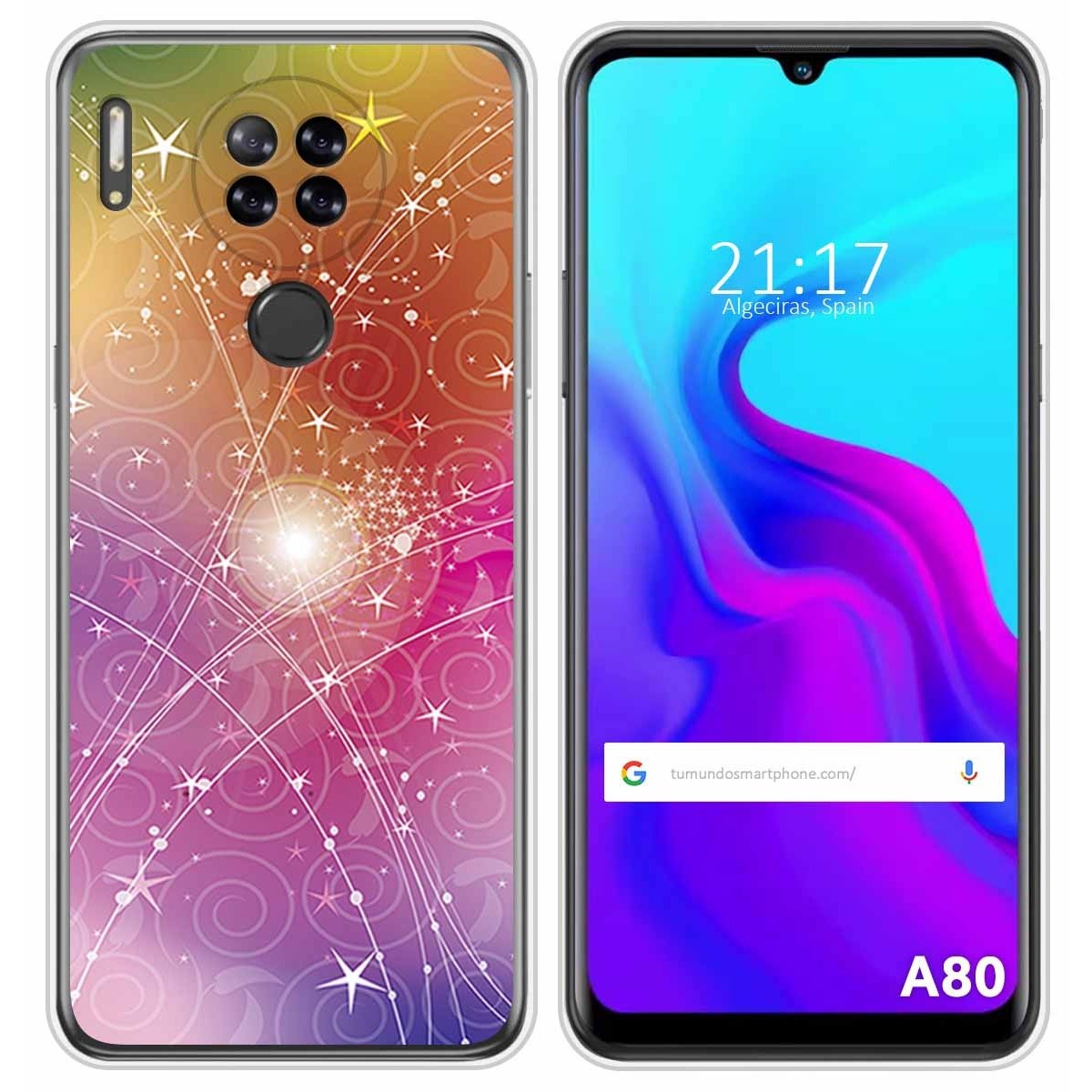 Funda Silicona para Blackview A80 / A80s diseño Abstracto Dibujos