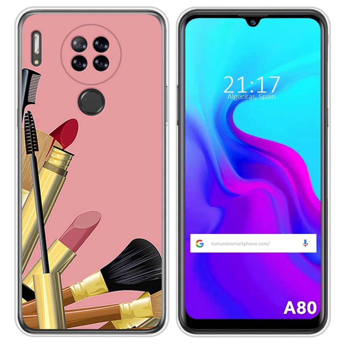 Funda Silicona para Blackview A80 / A80s diseño Brochas Dibujos