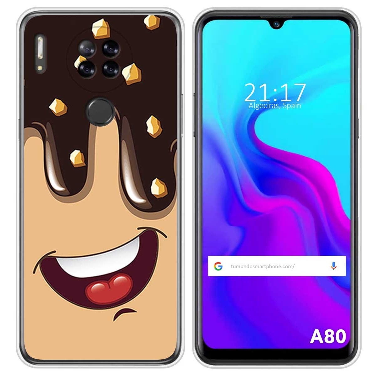 Funda Silicona para Blackview A80 / A80s diseño Helado Chocolate Dibujos