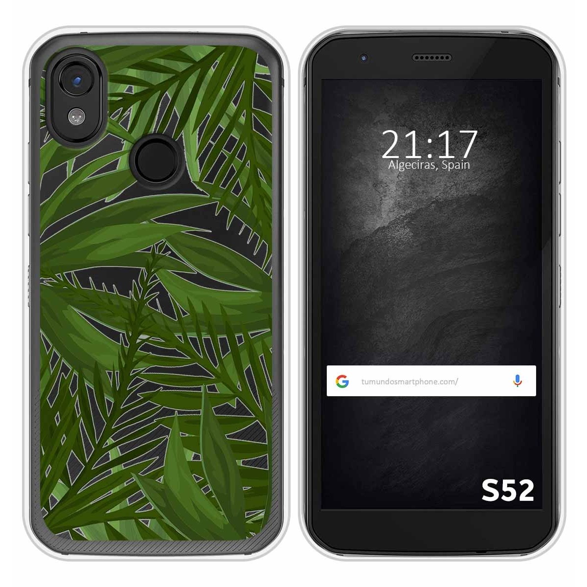 Funda Silicona Transparente para CAT S52 diseño Jungla Dibujos