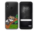 Funda Silicona Transparente para CAT S52 diseño Panda Dibujos