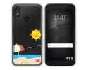 Funda Silicona Transparente para CAT S52 diseño Playa Dibujos