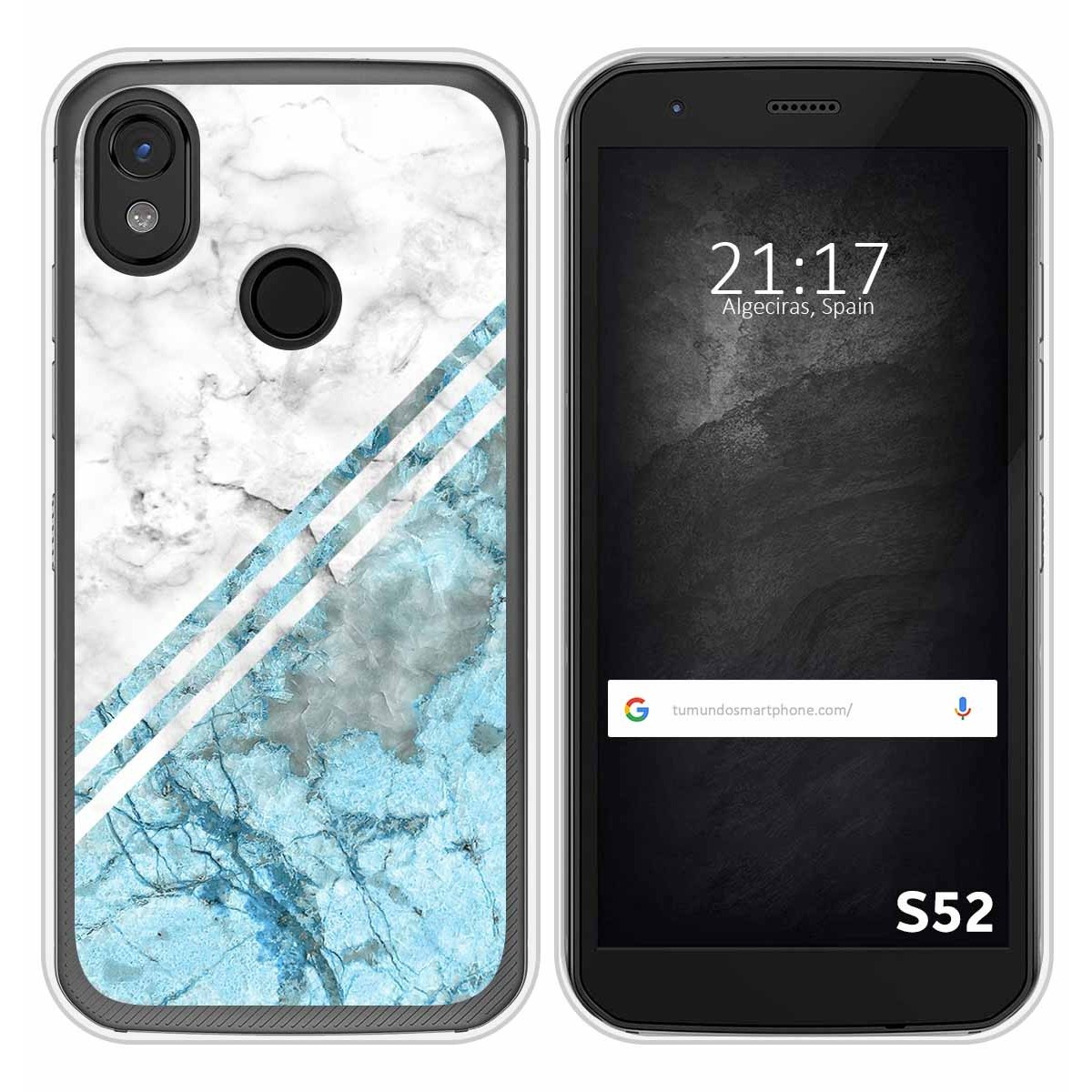 Funda Silicona para CAT S52 diseño Mármol 02 Dibujos