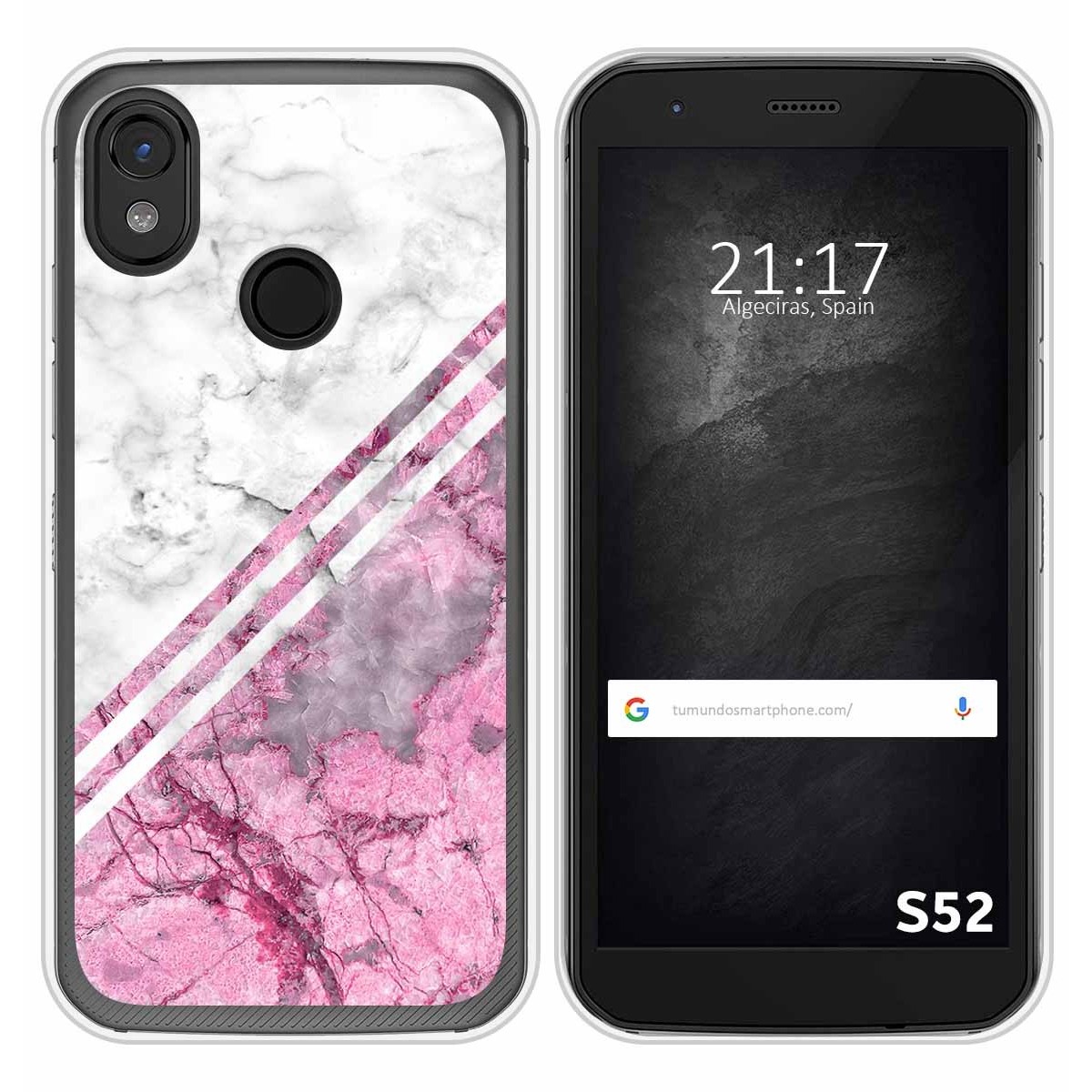 Funda Silicona para CAT S52 diseño Mármol 03 Dibujos