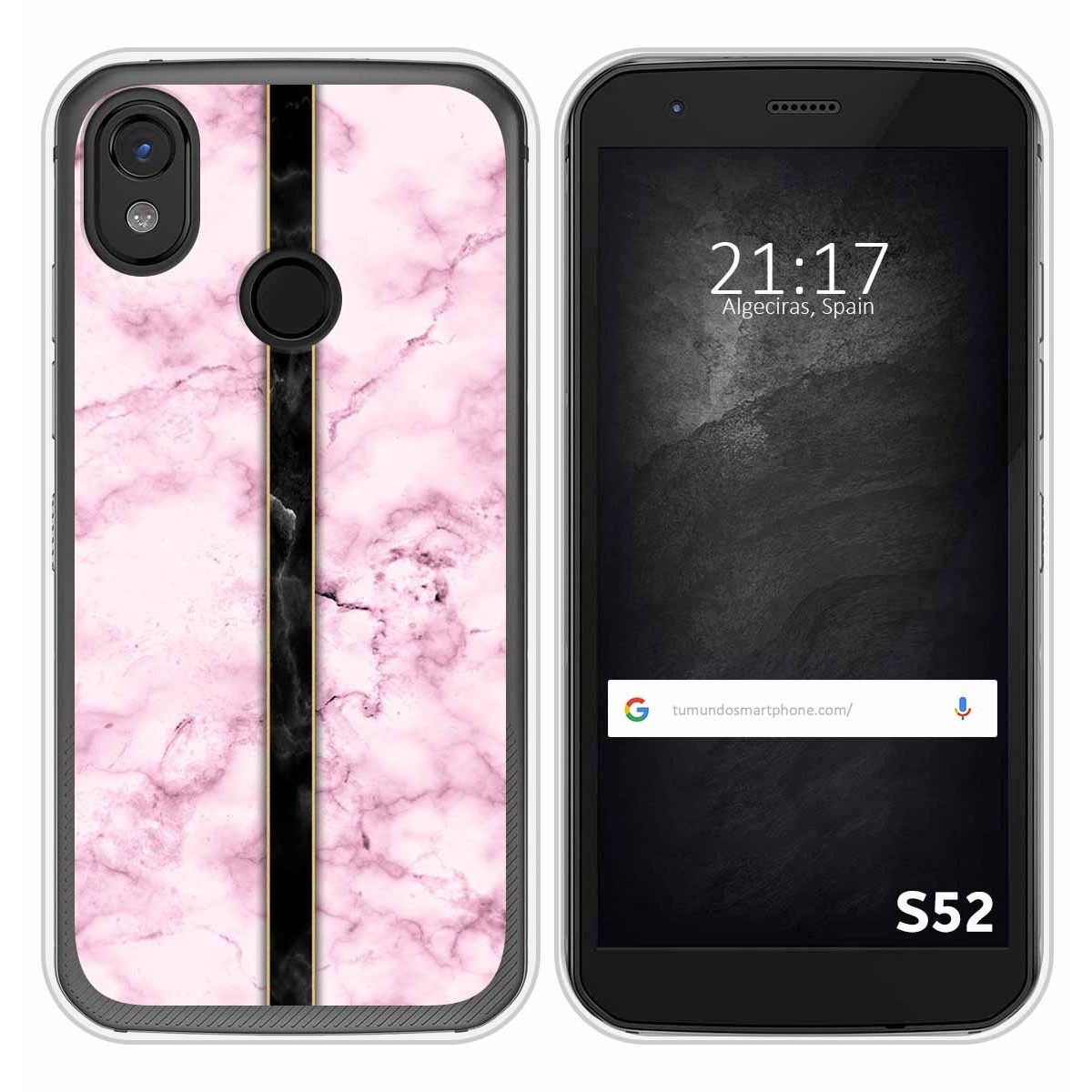 Funda Silicona para CAT S52 diseño Mármol 04 Dibujos