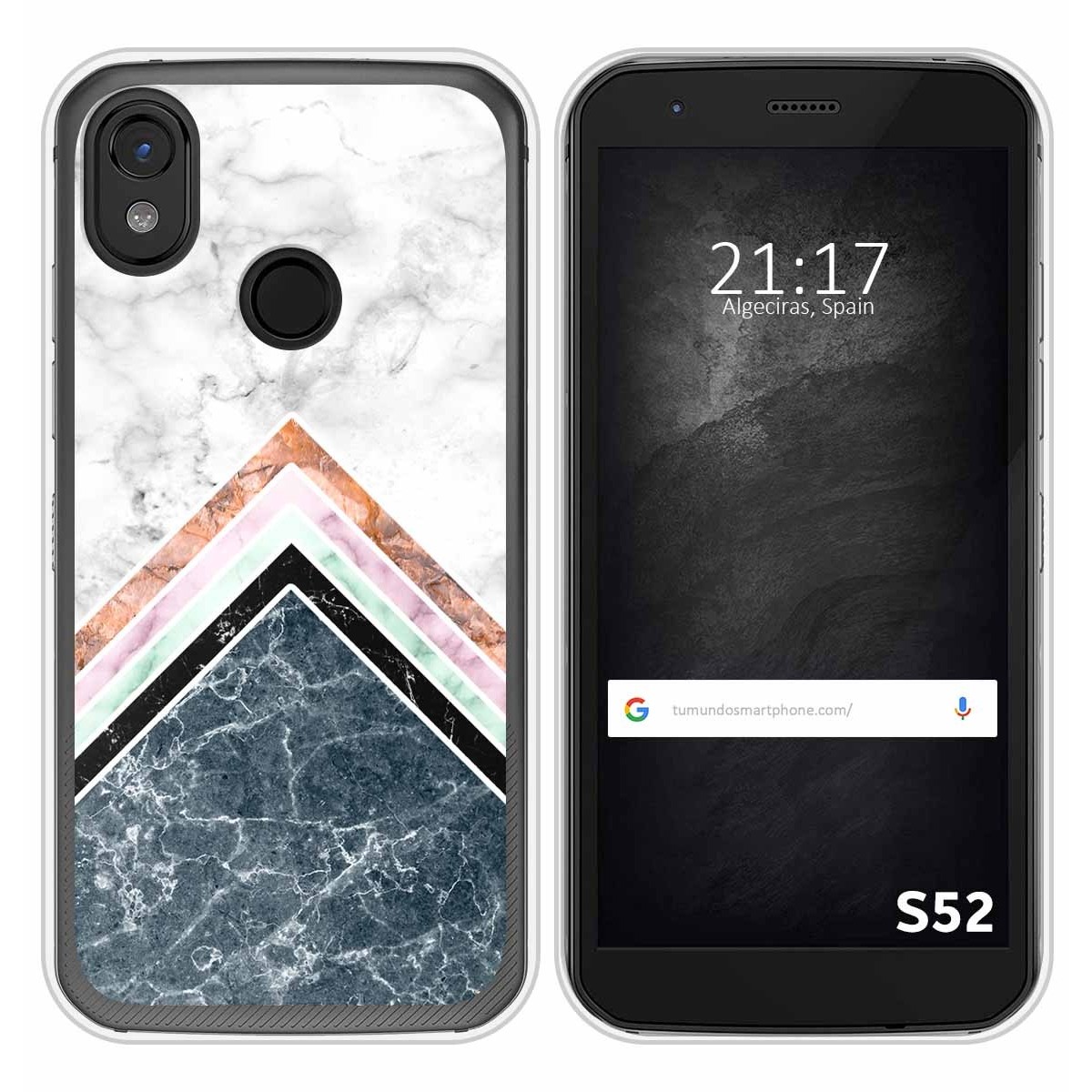 Funda Silicona para CAT S52 diseño Mármol 05 Dibujos