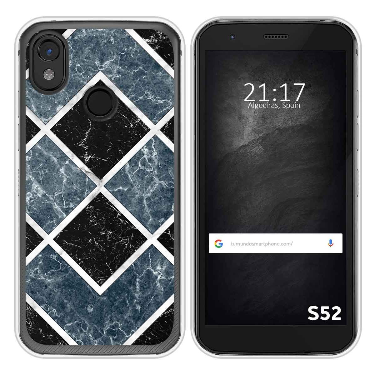 Funda Silicona para CAT S52 diseño Mármol 06 Dibujos