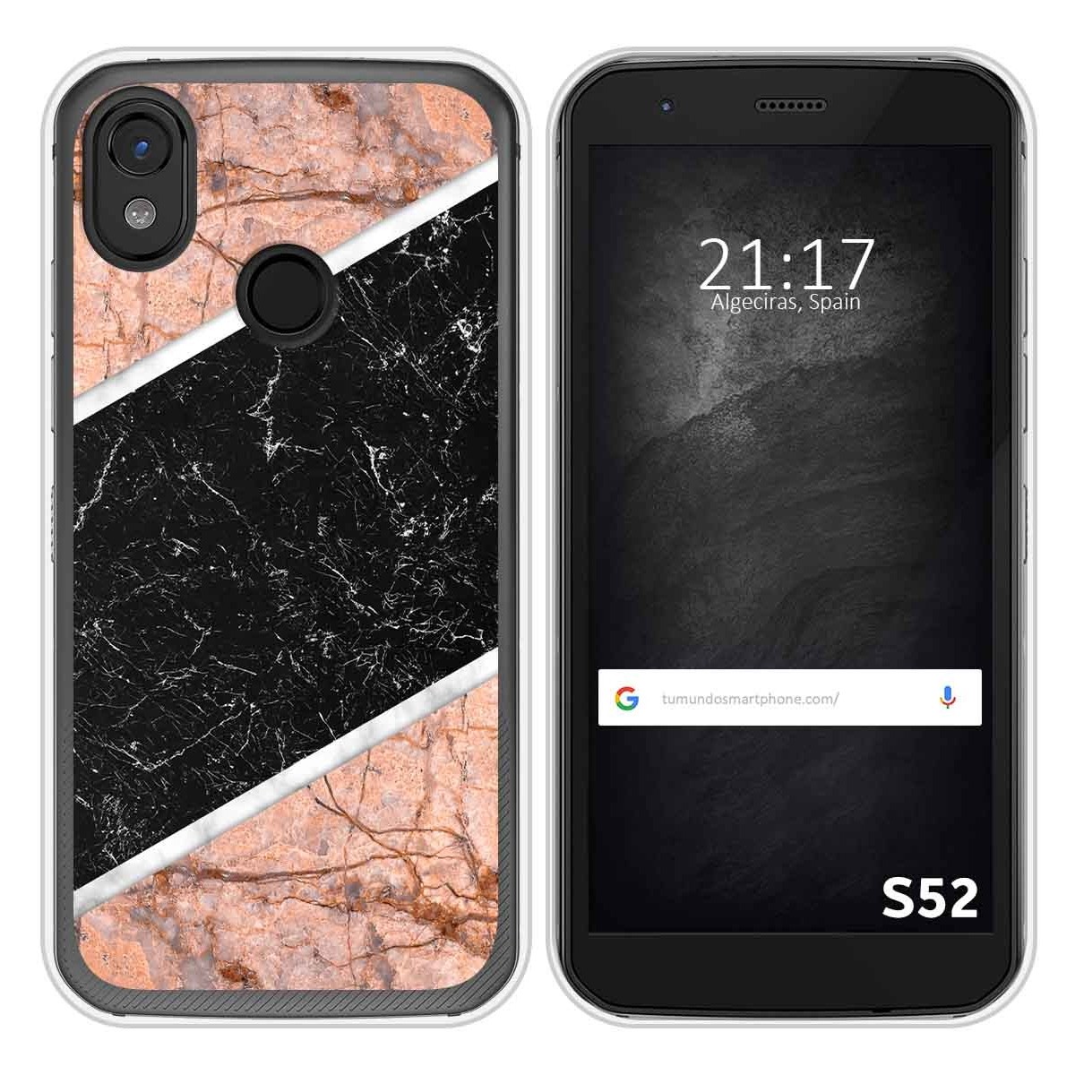 Funda Silicona para CAT S52 diseño Mármol 07 Dibujos