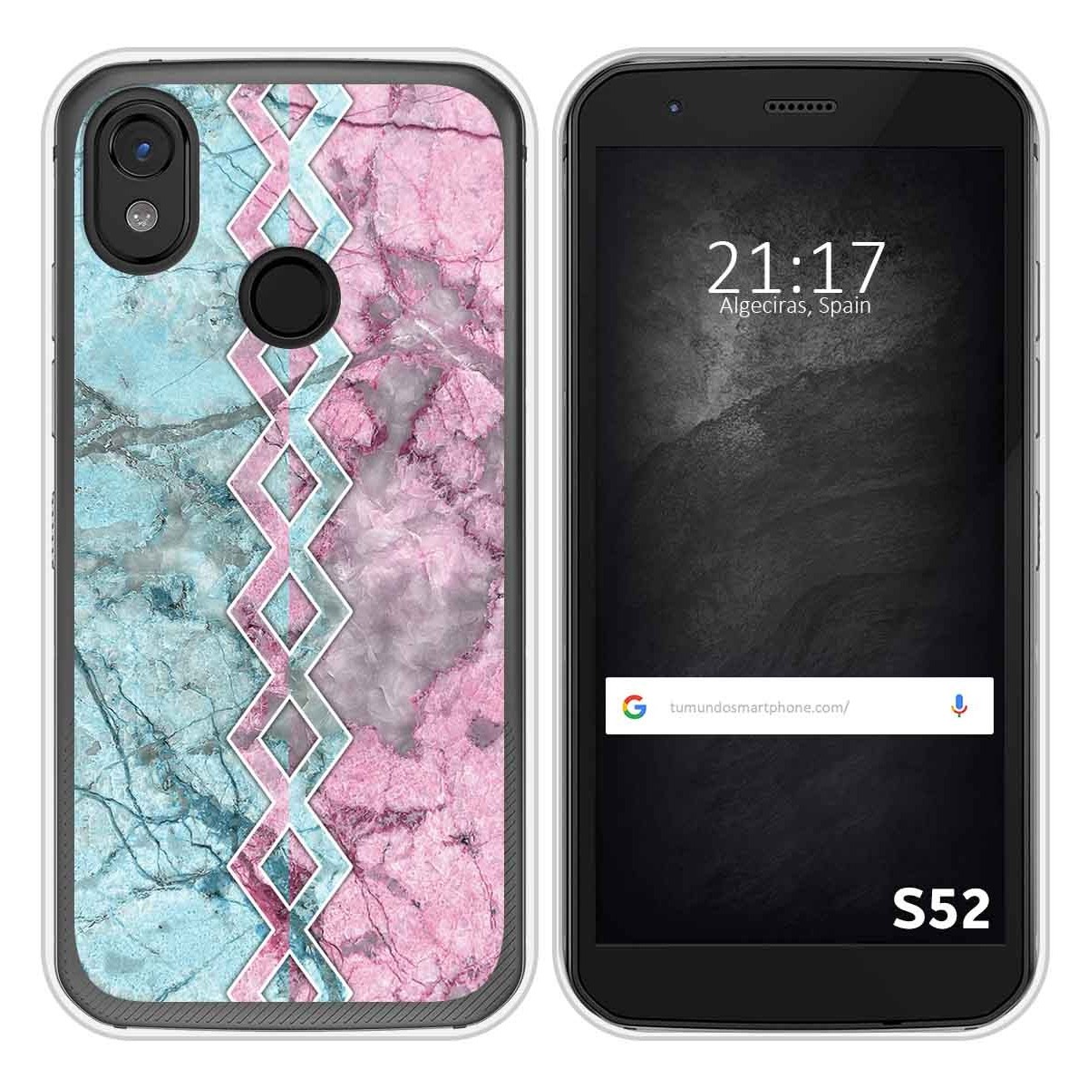 Funda Silicona para CAT S52 diseño Mármol 08 Dibujos