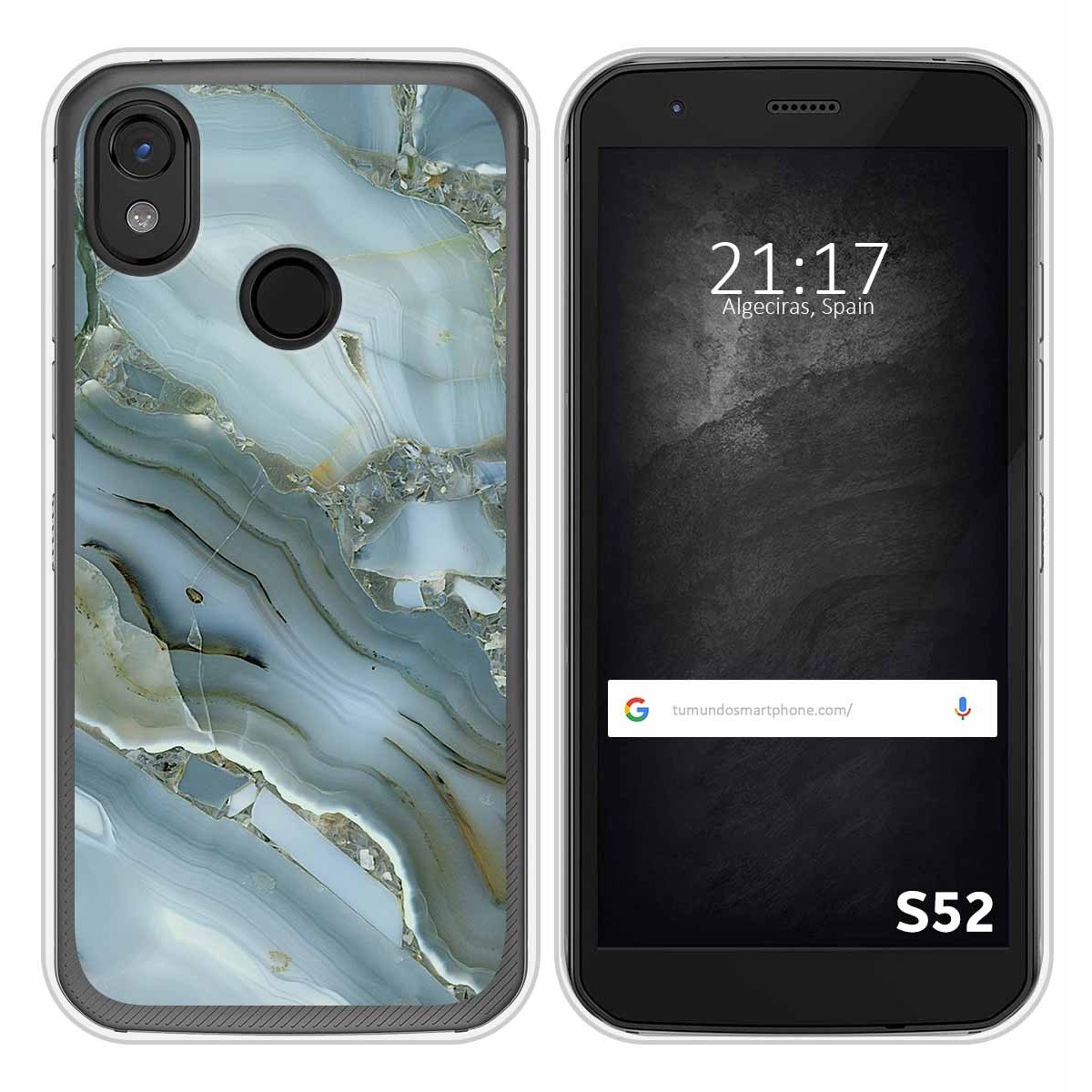 Funda Silicona para CAT S52 diseño Mármol 09 Dibujos